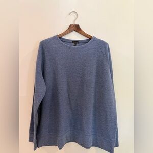 Banana Republic Men’s Heathered Sky Blue Crewneck Pullover